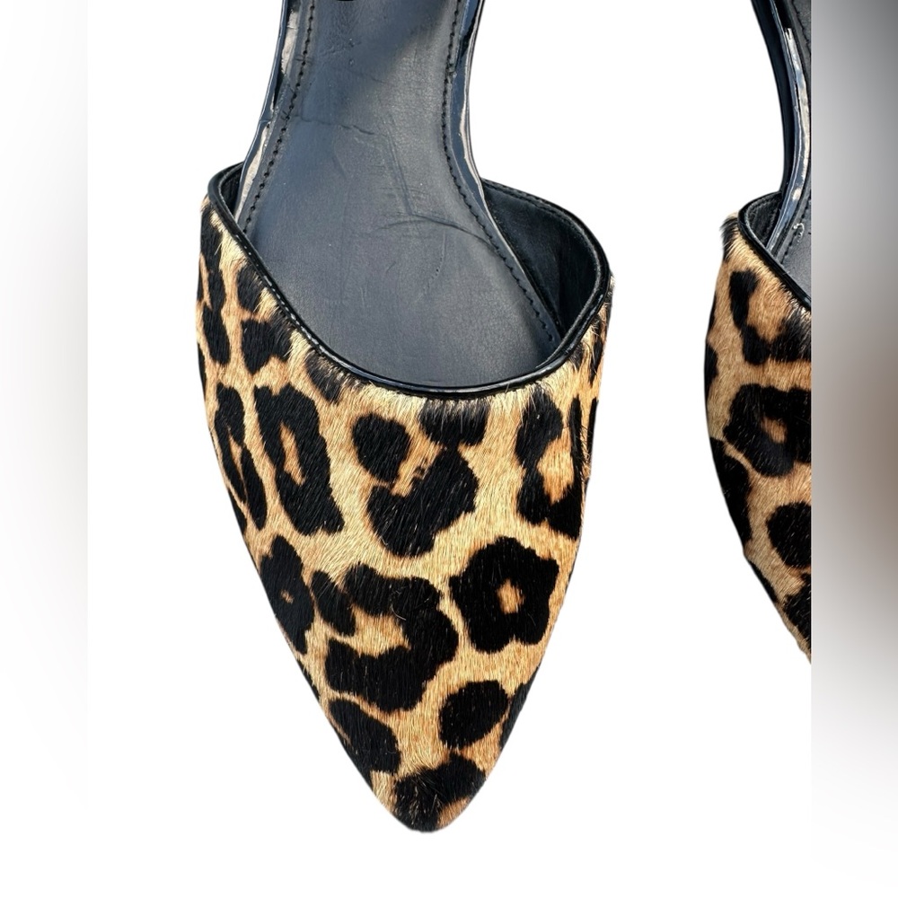 Franco Sarto Hazard 2 Black and Brown Leopard Print Flats Size 9M - Picture 5 of 6